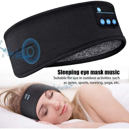 1 Piece Unisex Wireless Bluetooth Sleeping Headphones Thin Soft Elastic Comfortable Music Ear Phones Eye Mask for Side Sleeper Sports for Work and School Audio Earbud Headset Electronic